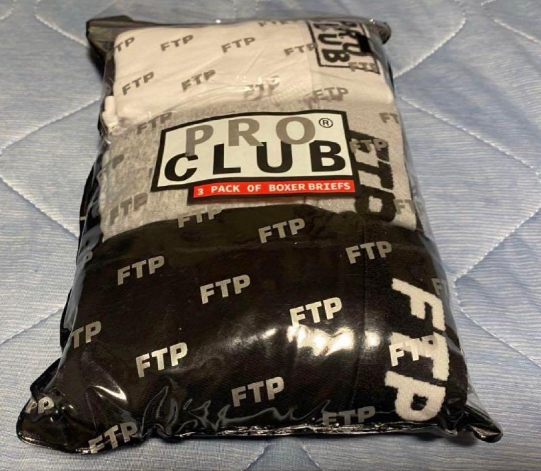 下着・アンダーウェア FTP + PRO CLUB 3 PACK BOXER BRIEFS L