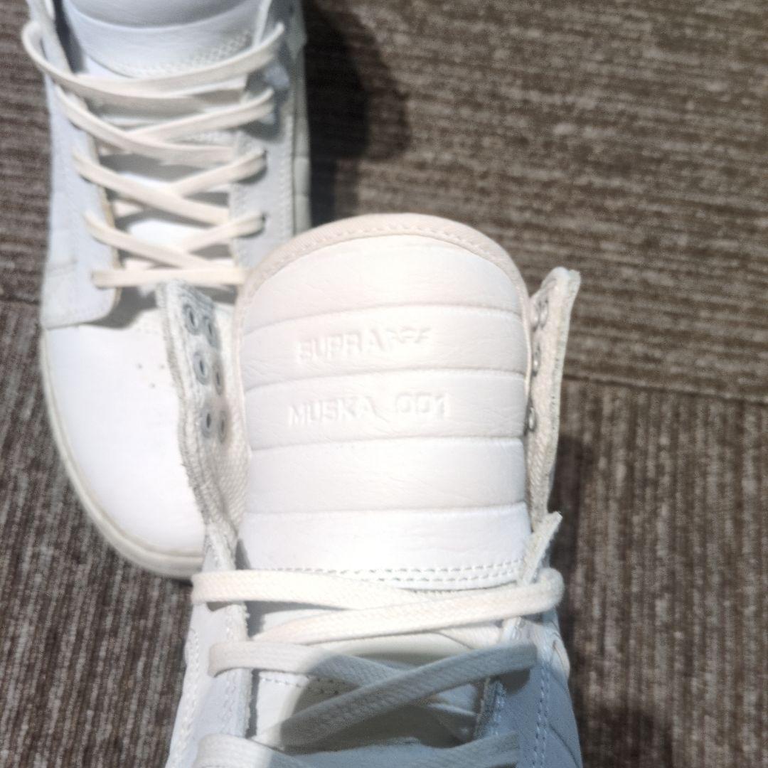 SUPRA MUSKA 001 ホワイト ハイカット　27cm