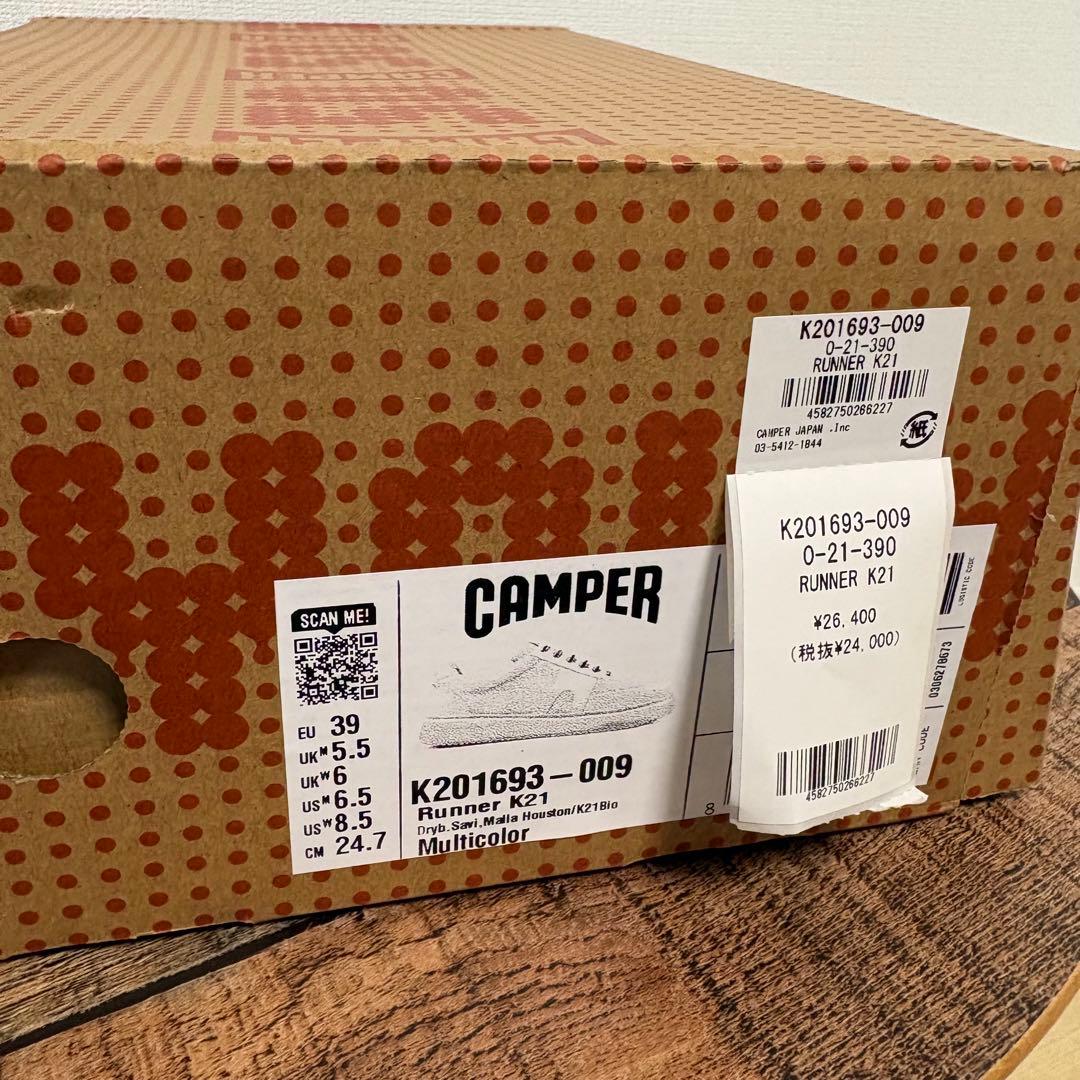 【未使用】CAMPER カンペール Runner K21 スニーカー EU39