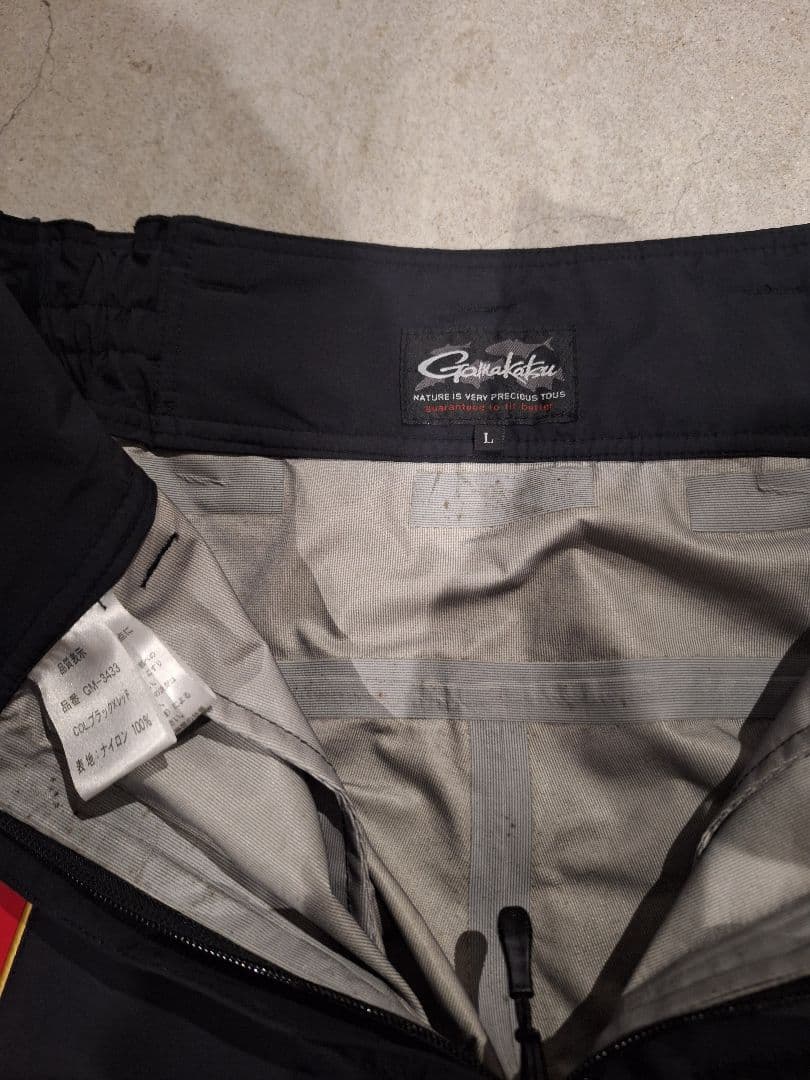 【やましん】Gamakatsu オールウェザースーツ(上下セット) 赤/黒