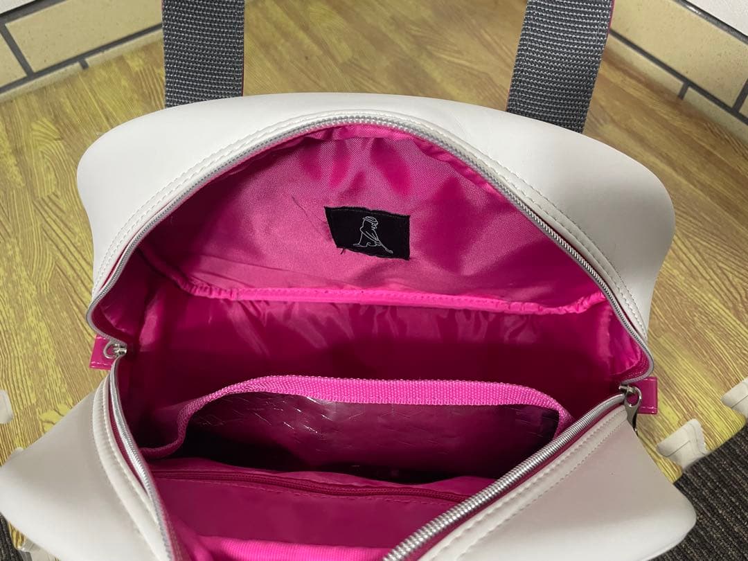 【2点セット】 PING ゴルフトートバッグ&カートバッグ ホワイト/ピンク