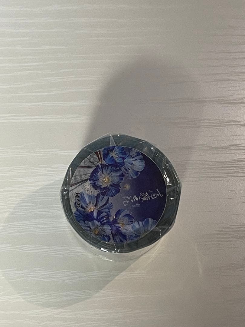 海外PETマステ 青バラ 花柄5本