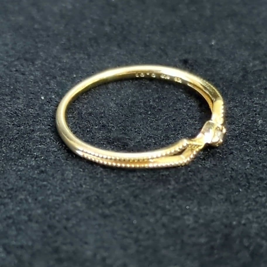 ete　K18YGダイヤモンドリング