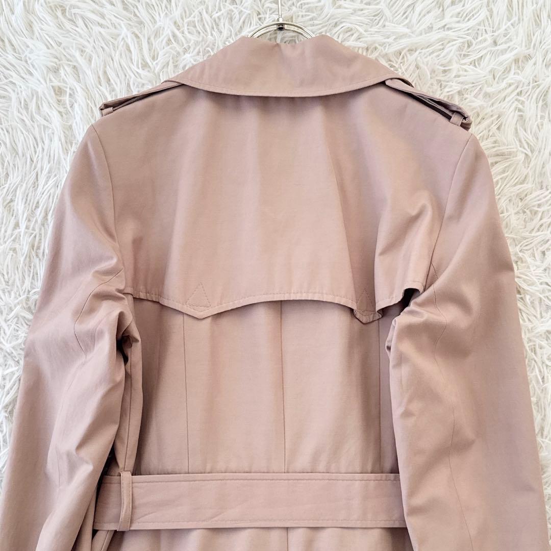 ローレンラルフローレン✨裏地総柄 スカーフ柄 トレンチコート ダブル ベルト M