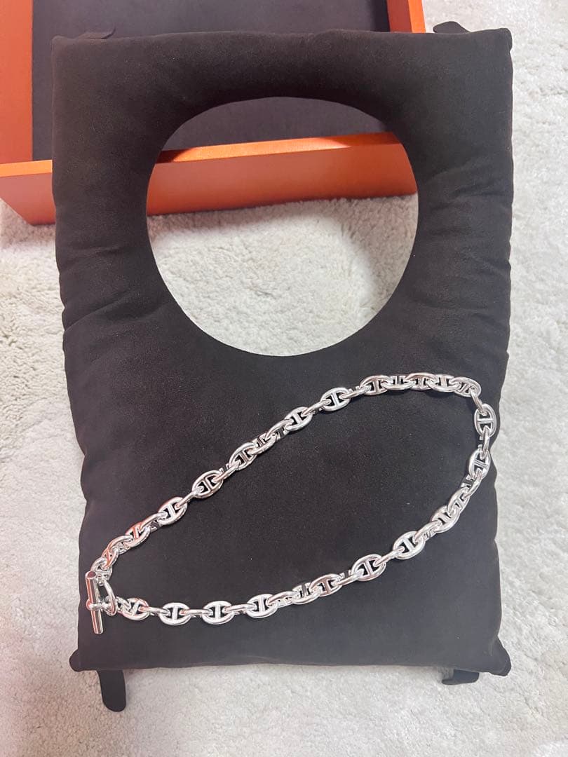 【新品未使用】エルメス　シェーヌダンクルネックレス43コマ入手困難品