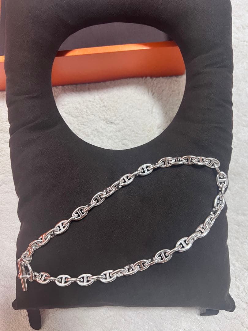 【新品未使用】エルメス　シェーヌダンクルネックレス43コマ入手困難品