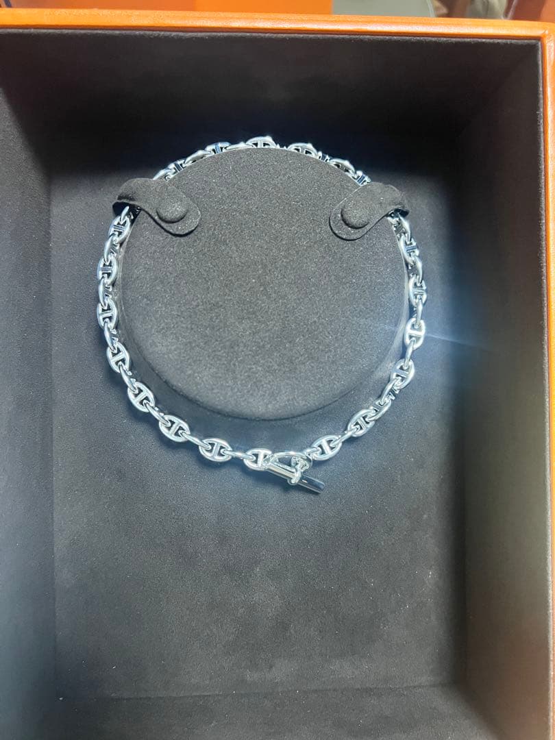 【新品未使用】エルメス　シェーヌダンクルネックレス43コマ入手困難品