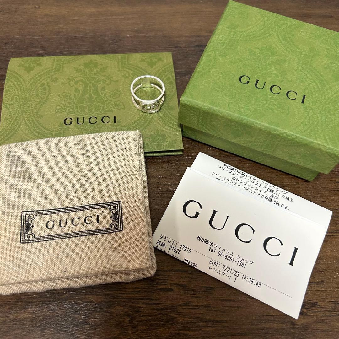 GUCCI◇インターロッキング リング 14号