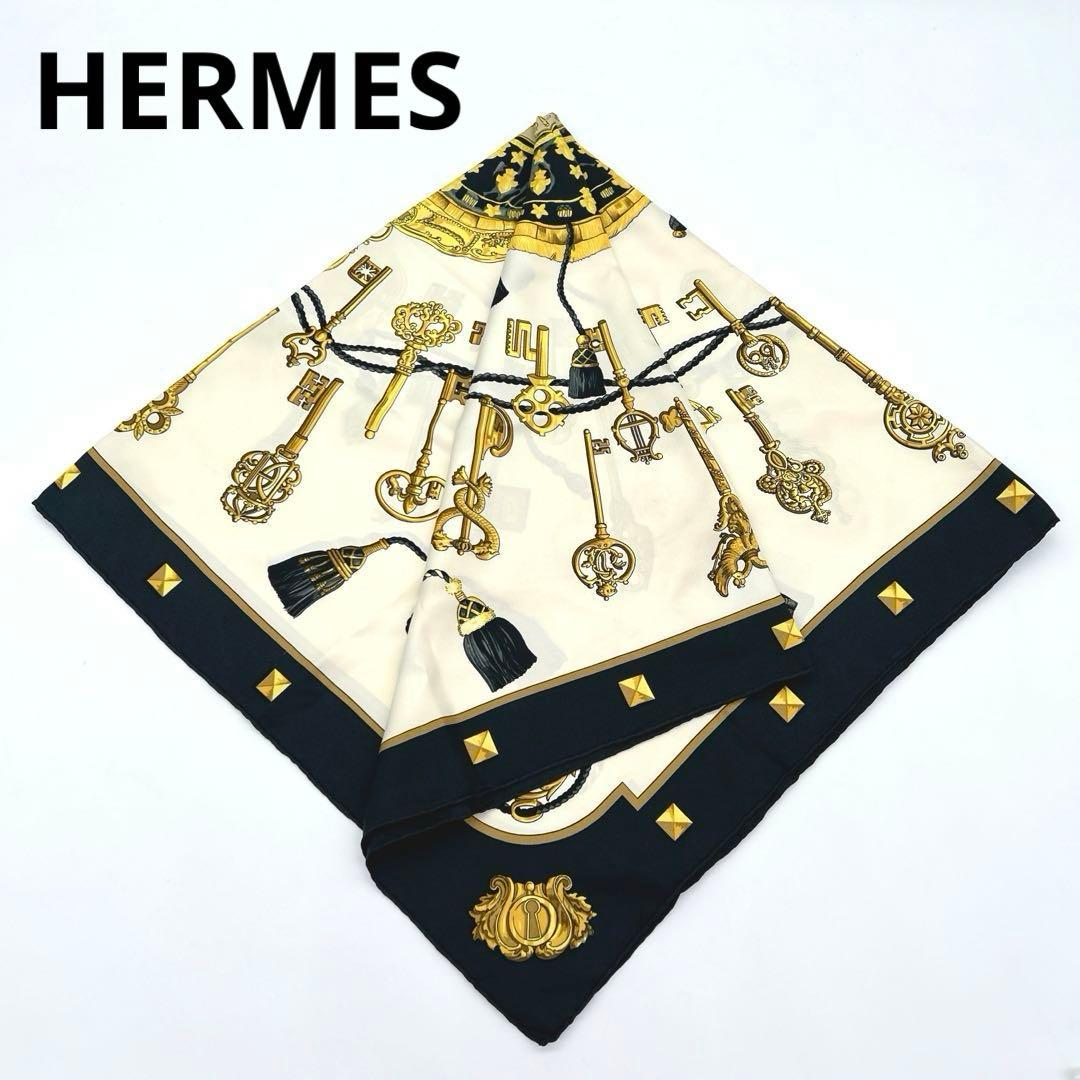 HERMES カレ90 LES CLES THE KEYS RARE 鍵柄