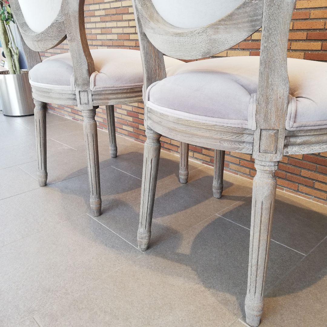 ◇Sarah Grace　SGDダイニングチェア２脚ライトグレー