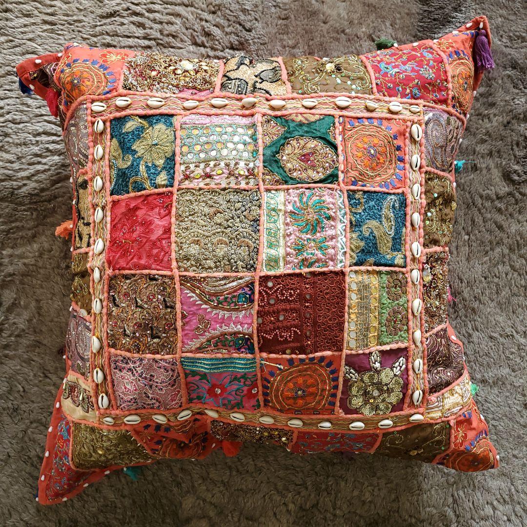 輸入品！大判クッションカバー