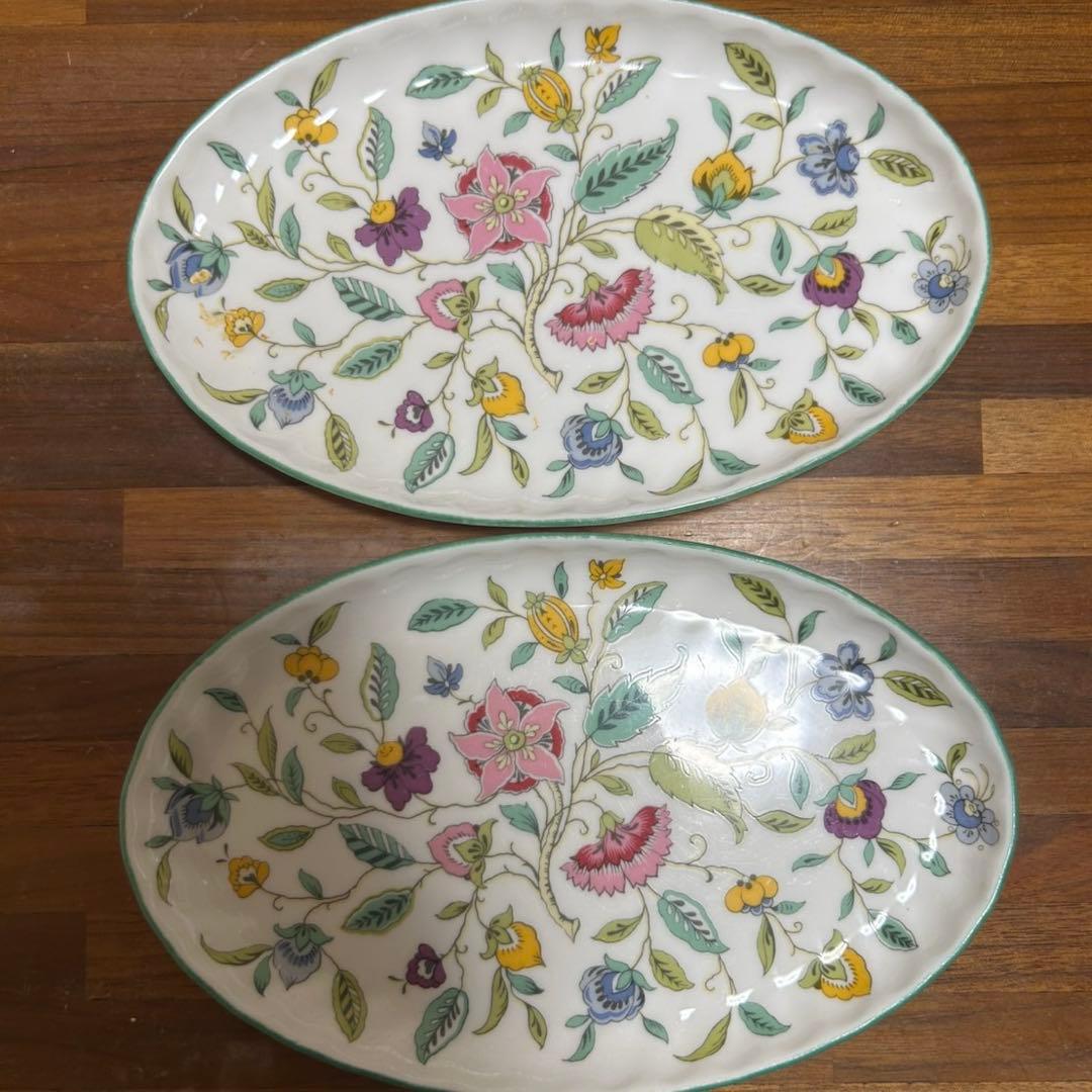 MINTON HADDON HALL 大皿　6枚セット フラワー 楕円　食器