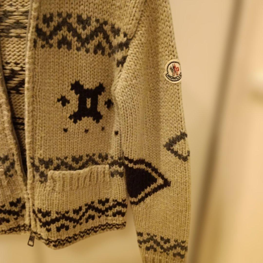 モンクレール　キッズ　ニットパーカー　カウチン　130　美品