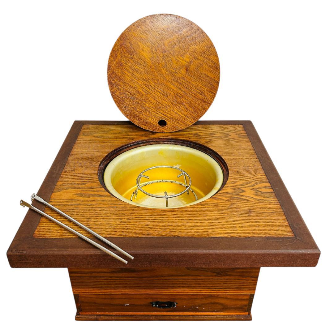 【レトロ家具】囲炉裏テーブル コンパクトサイズ 火鉢 軽量 いろり イロリ