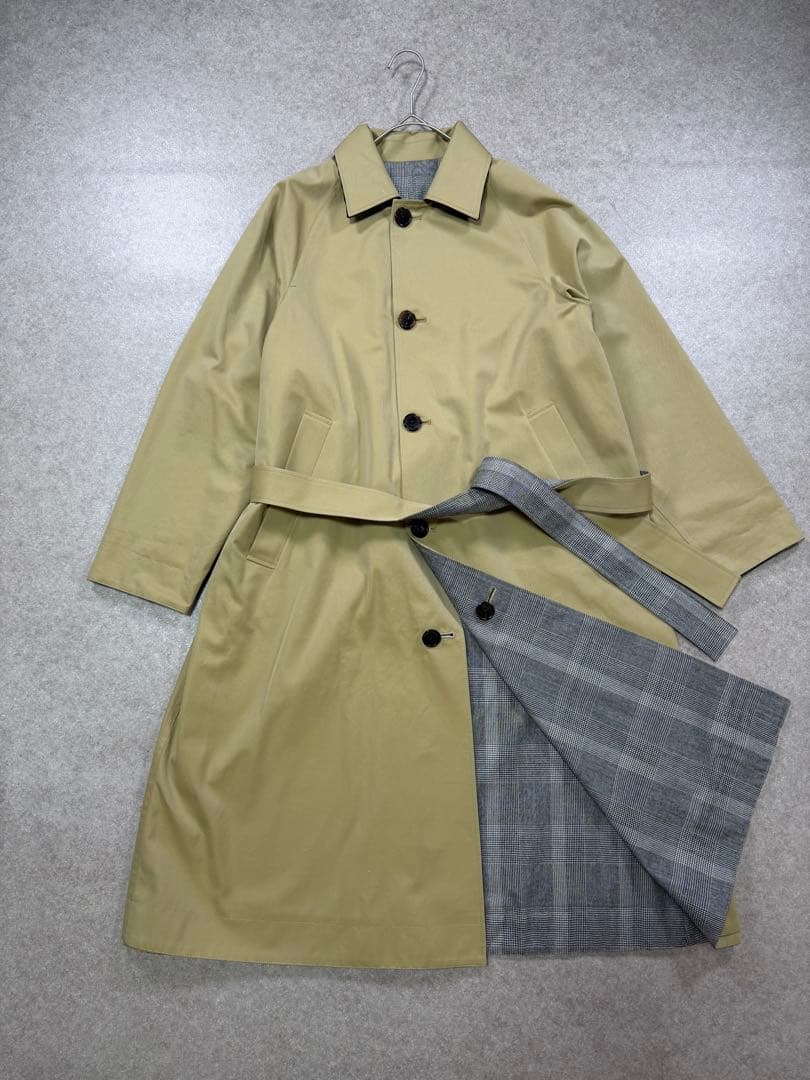 美品✨TICCA ティッカ　リバーシブルステンカラー　テントコート　ベロア襟