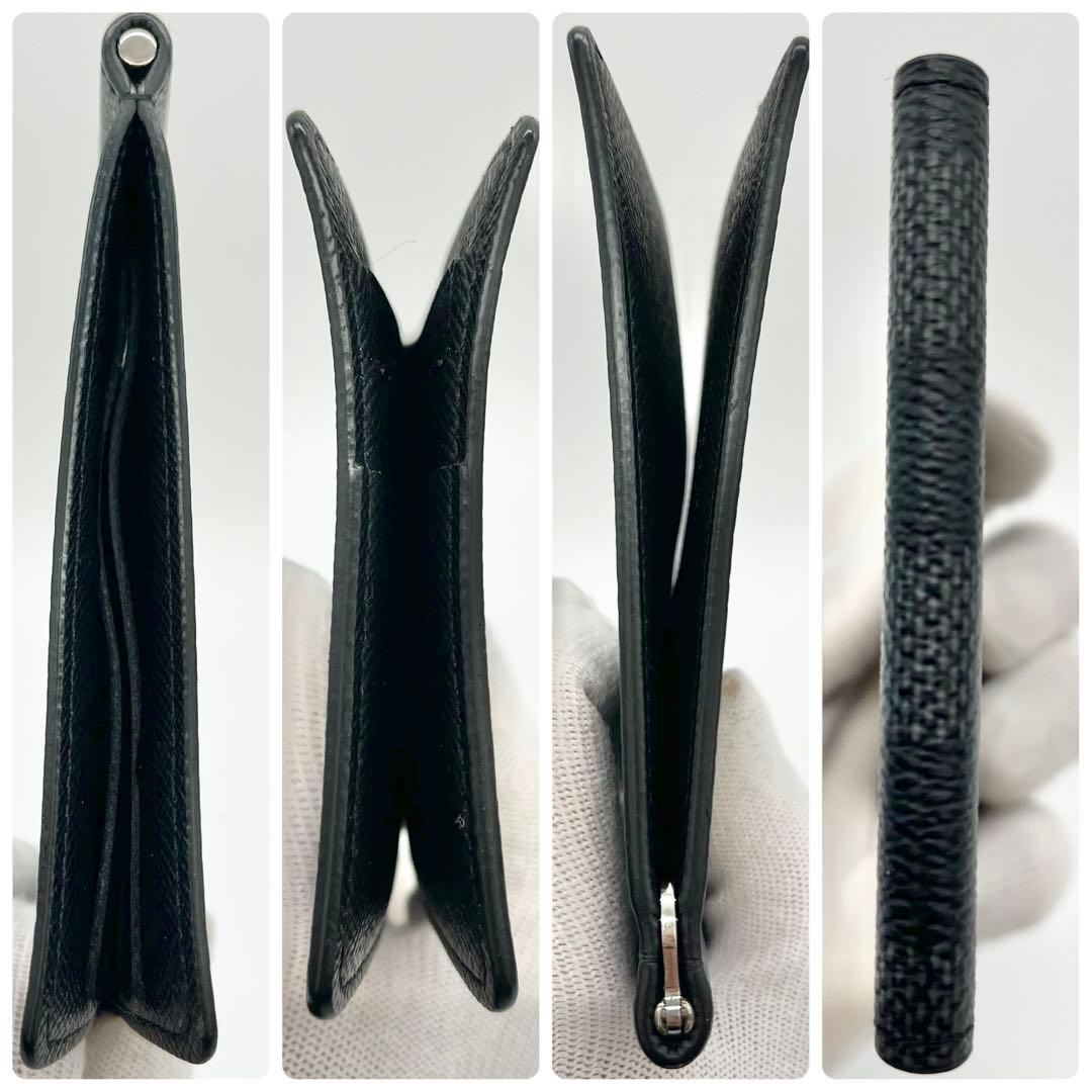 【美品】ルイヴィトン　ポルトフォイユパンス　マネークリップ　ダミエグラフィット