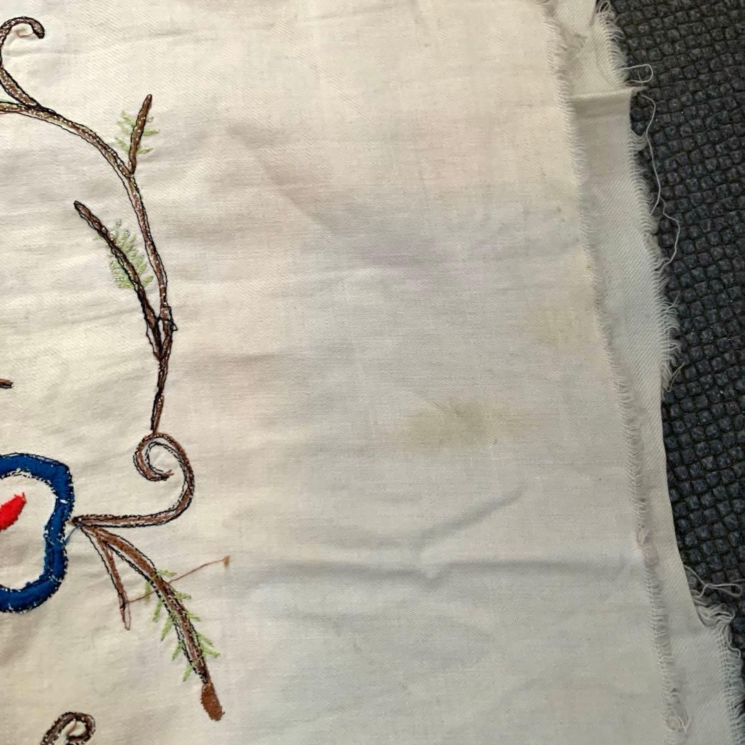 vintage 刺繍　ショール ストール
