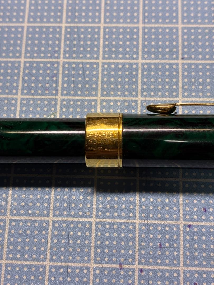 Parker Sonnet万年筆 緑 ツートンカラー M