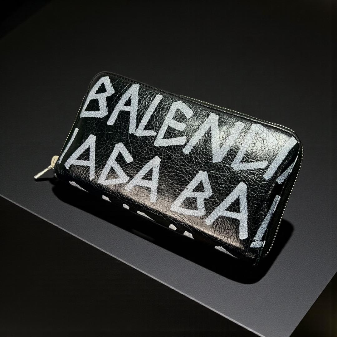 正規品＆レア商品‼️ バレンシアガ グラフィティ ラウンドファスナー 長財布