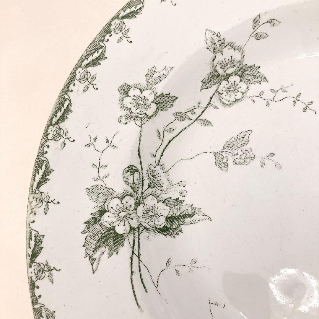 【フランスアンティーク】サンタマン ロゼット ROSETTE 深皿プレート 美品