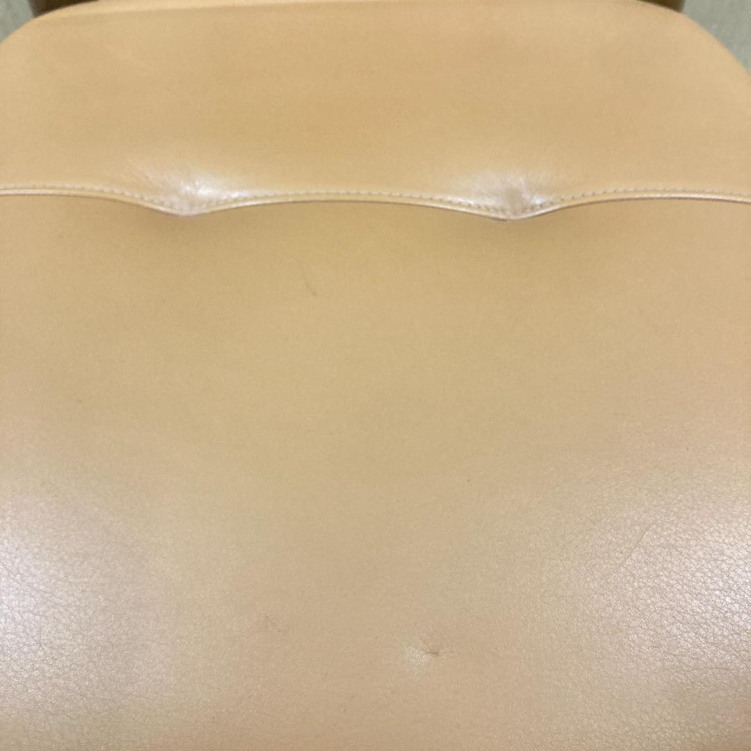 【カリモク】本革　ダイニングチェア　ハイバック　椅子　C