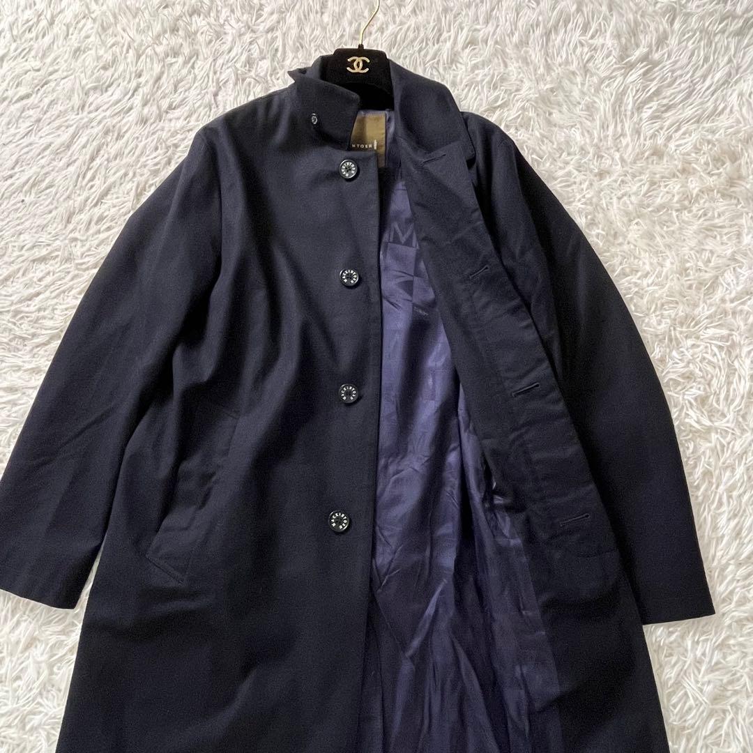 かんちゃんさま　ロロピアーナ ダンケルド ステンカラーコート L 紺色