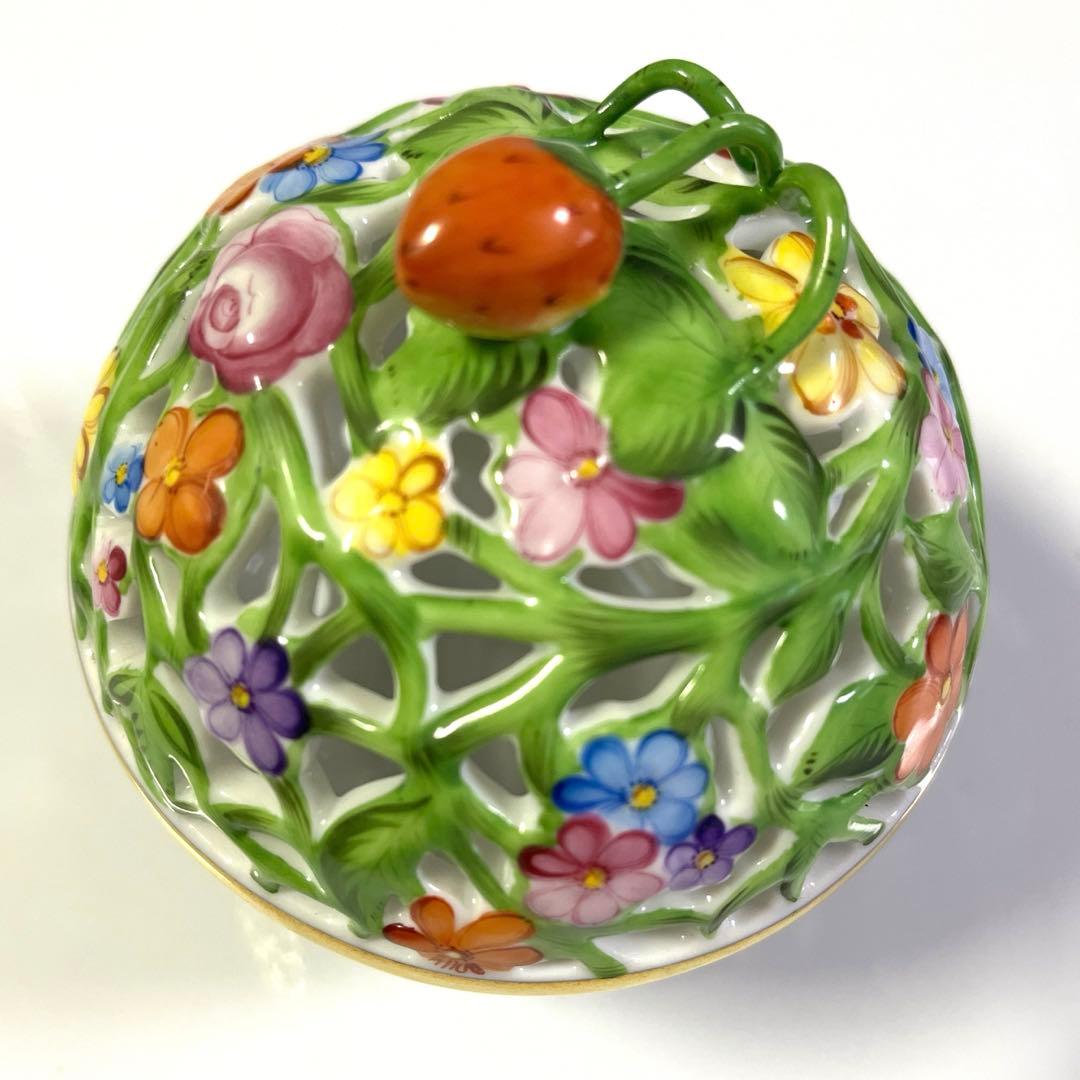 ヘレンド　ＨＥＲＥＮＤ　ボンボニエール　透かし ボンボン入れ