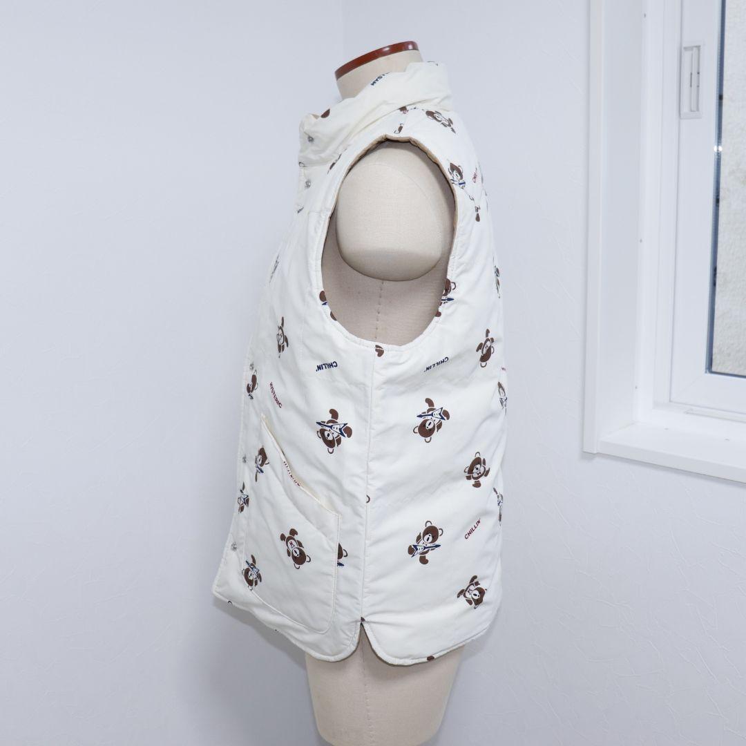 美品　ヒステリックグラマー　ファックベア　ダウンベスト　リバーシブル　S