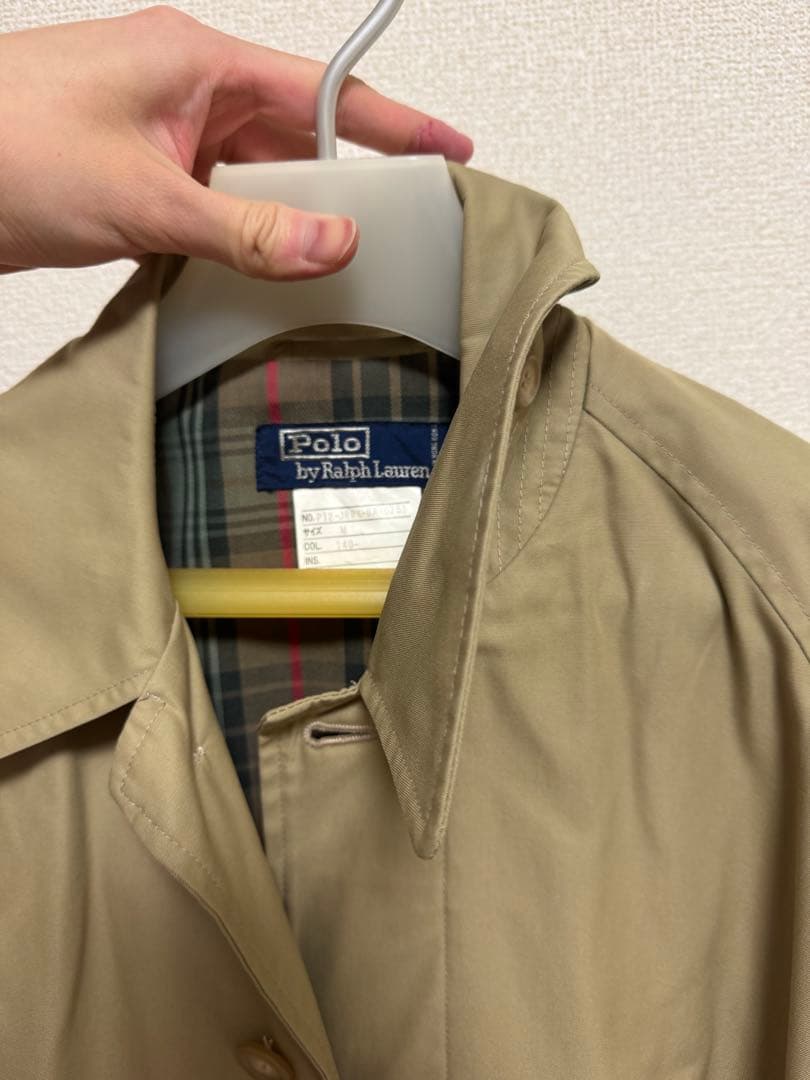 【古着90's】polo by Ralph Lauren 一枚袖 トレンチコート