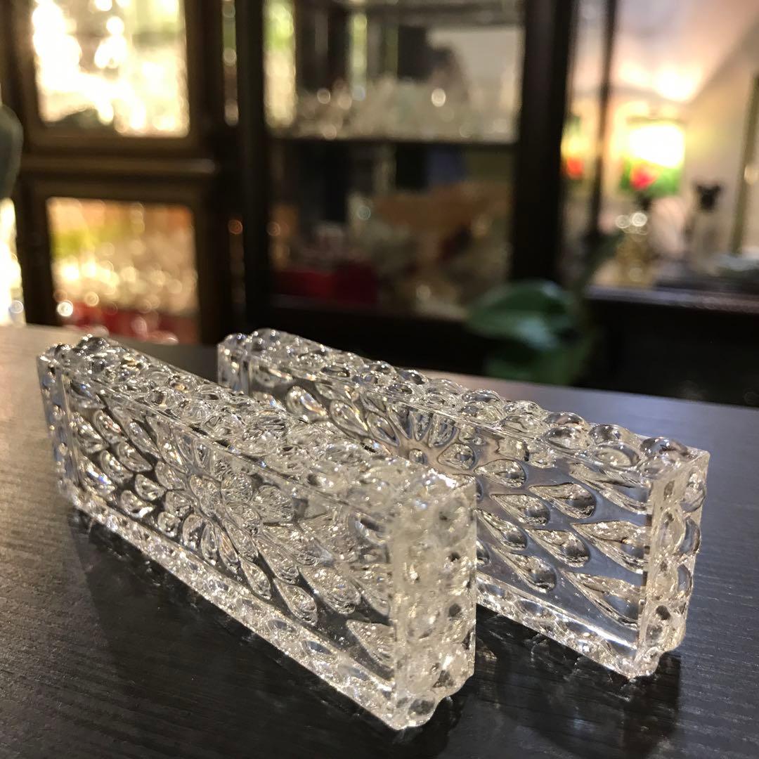 オールドバカラBACCARATグートドGouttesD'eauナイフホルダーペア