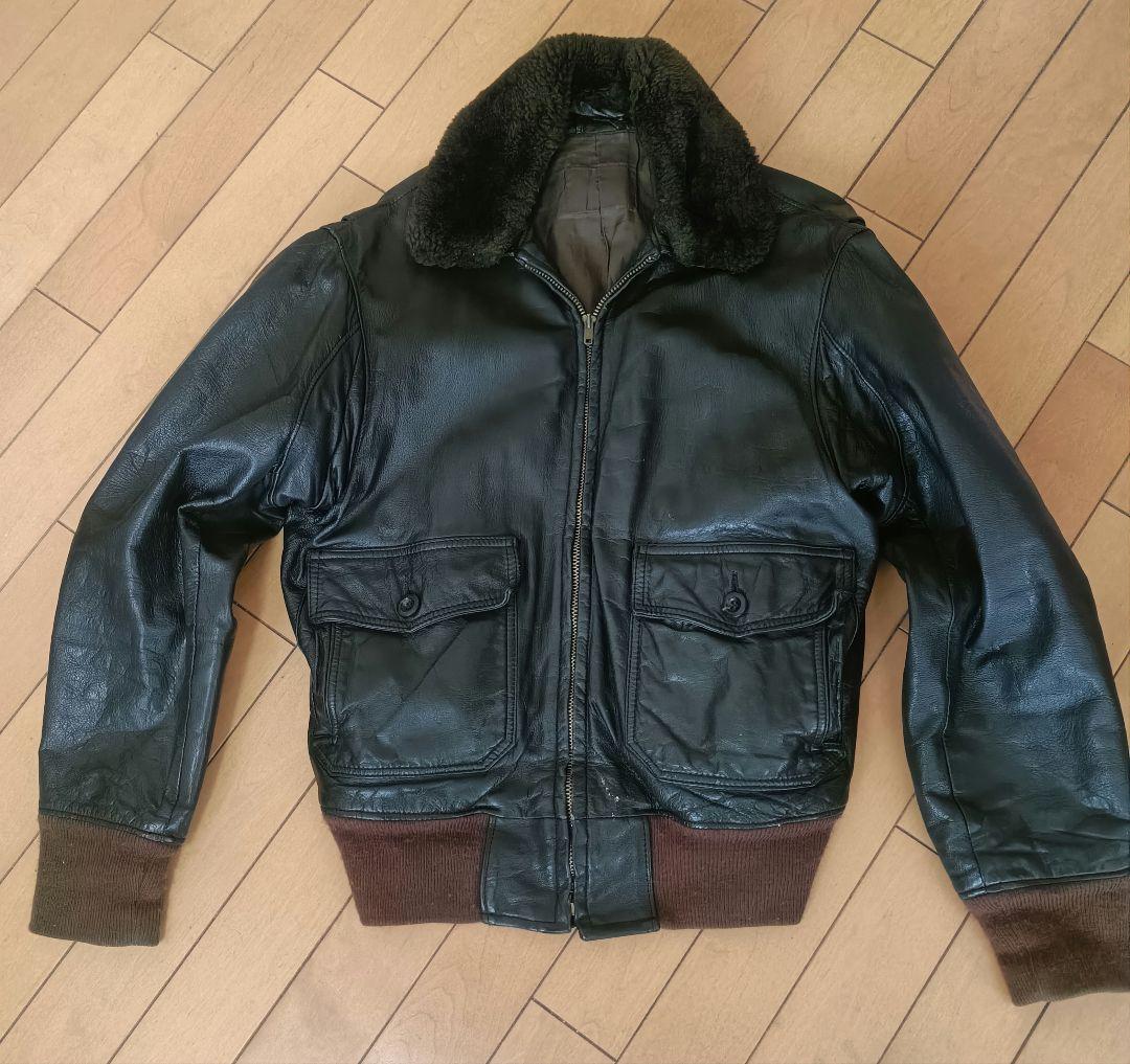 ヴィンテージレザー G-1 フライトジャケット ファー付き
