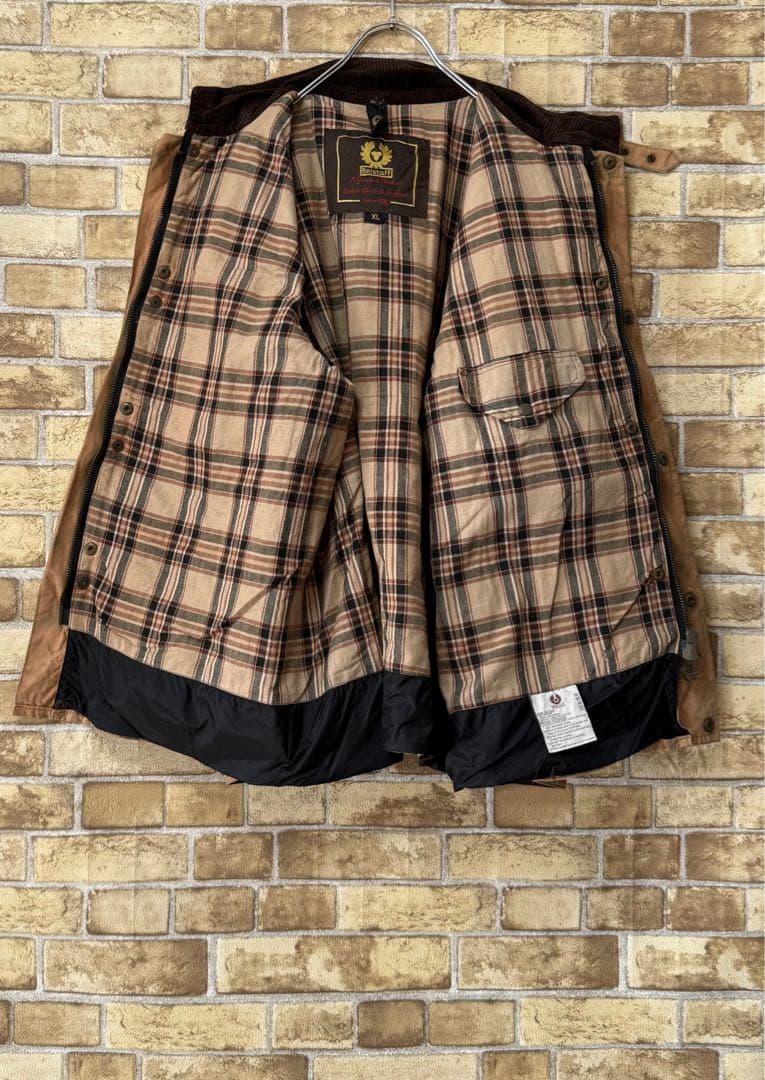 ベルスタッフ　イングランド製　トライアルマスタージャケット　オイルド　XL