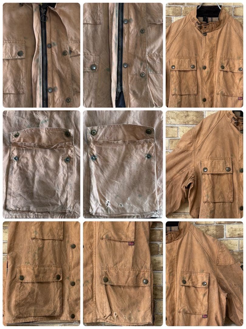 ベルスタッフ　イングランド製　トライアルマスタージャケット　オイルド　XL