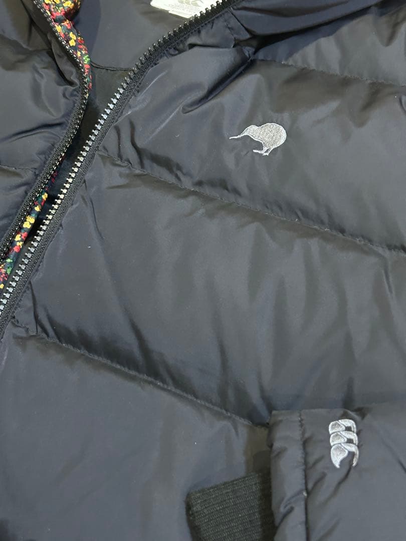 カンタベリー フード付き ブラックダウンジャケット Lサイズ