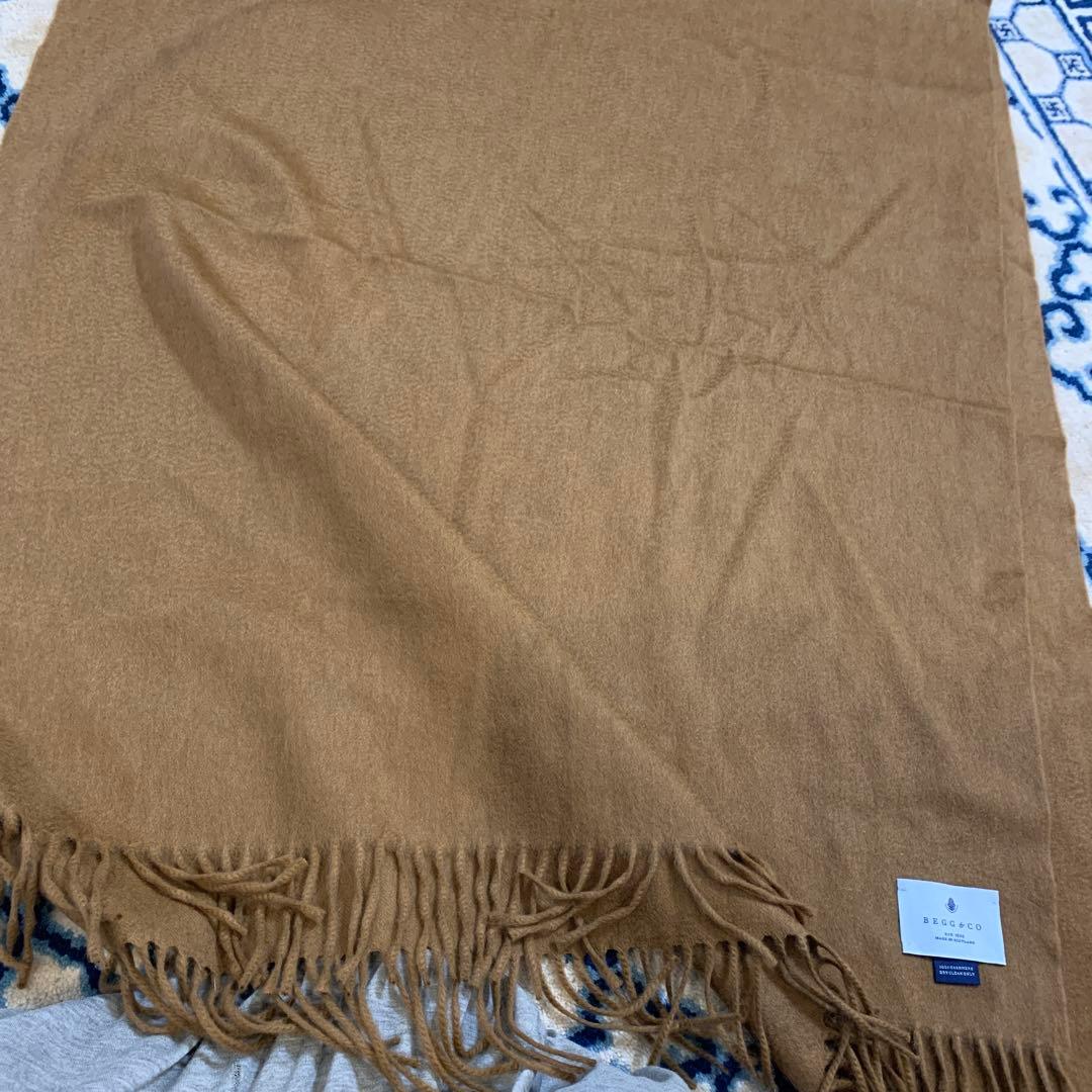 【BEGG＆CO】カシミヤストール　ドゥーズィエムクラス　マフラー