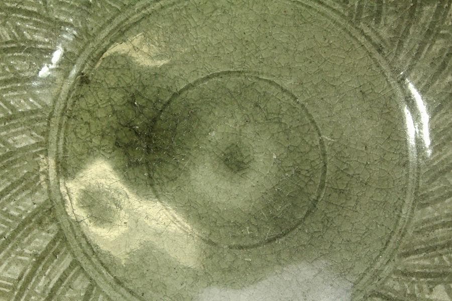 中国美術 青磁 鉢 古美術(ZE733)