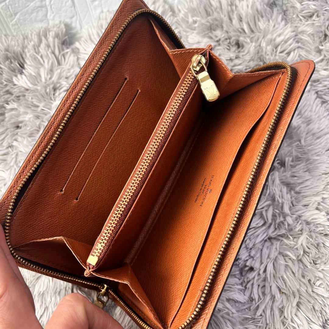 ルイヴィトン　ポルトモネ　ジップ　モノグラム　長財布　ラウンドファスナー