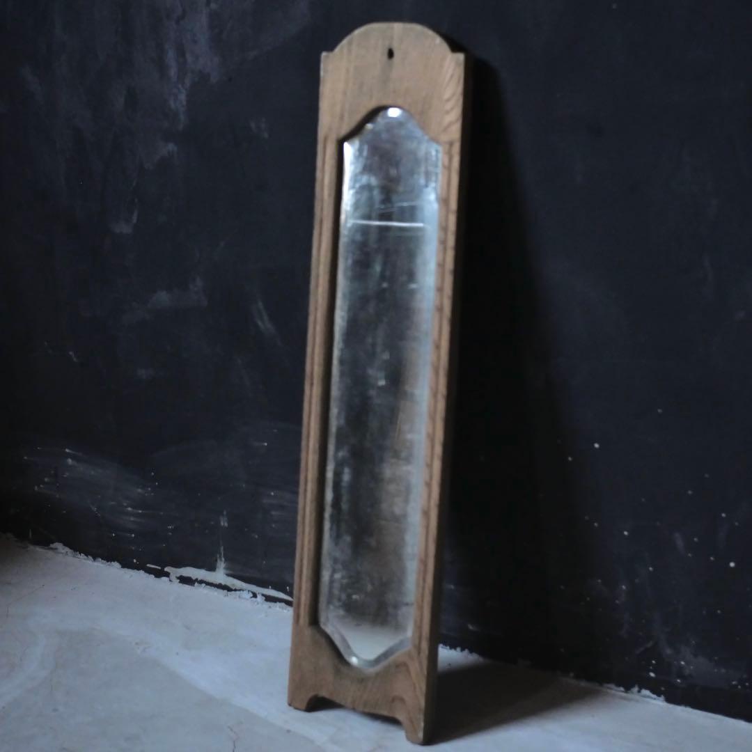 鏡　ミラー　壁掛け　骨董　古美術　アート古家具　古道具　アンティーク　昭和レトロ