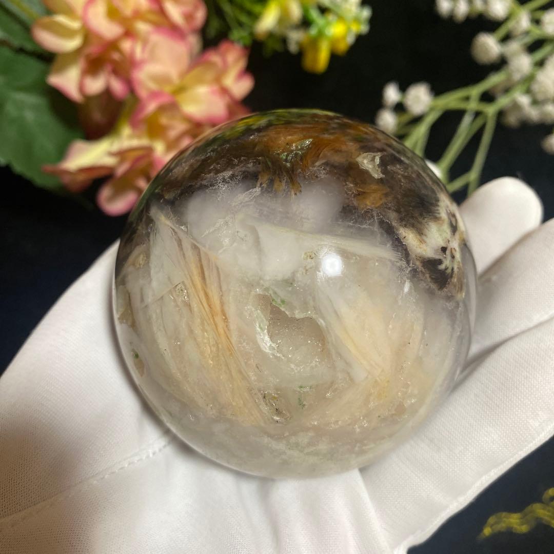 レア インナーモンゴル産フローライト スフィア