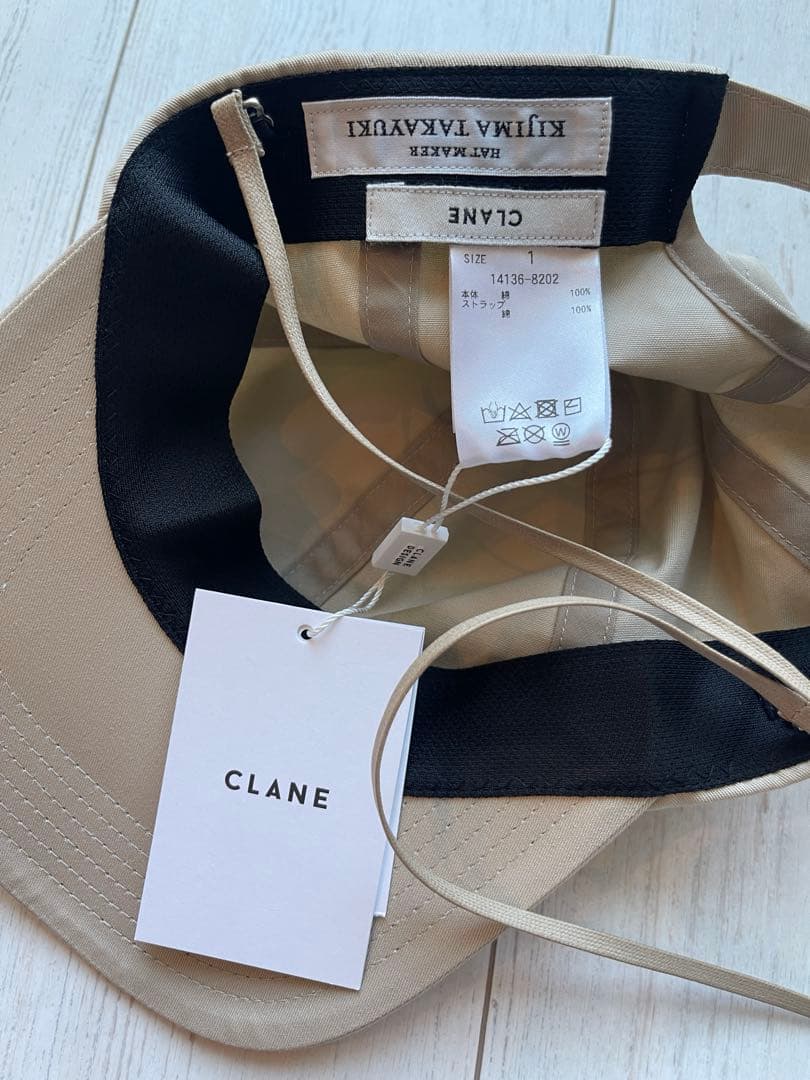 KIJIMA TAKAYUKI CLANE ベージュ キャップ Mサイズ