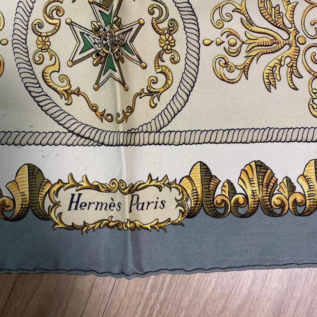 Hermès 騎士と馬 デザイン スカーフ
