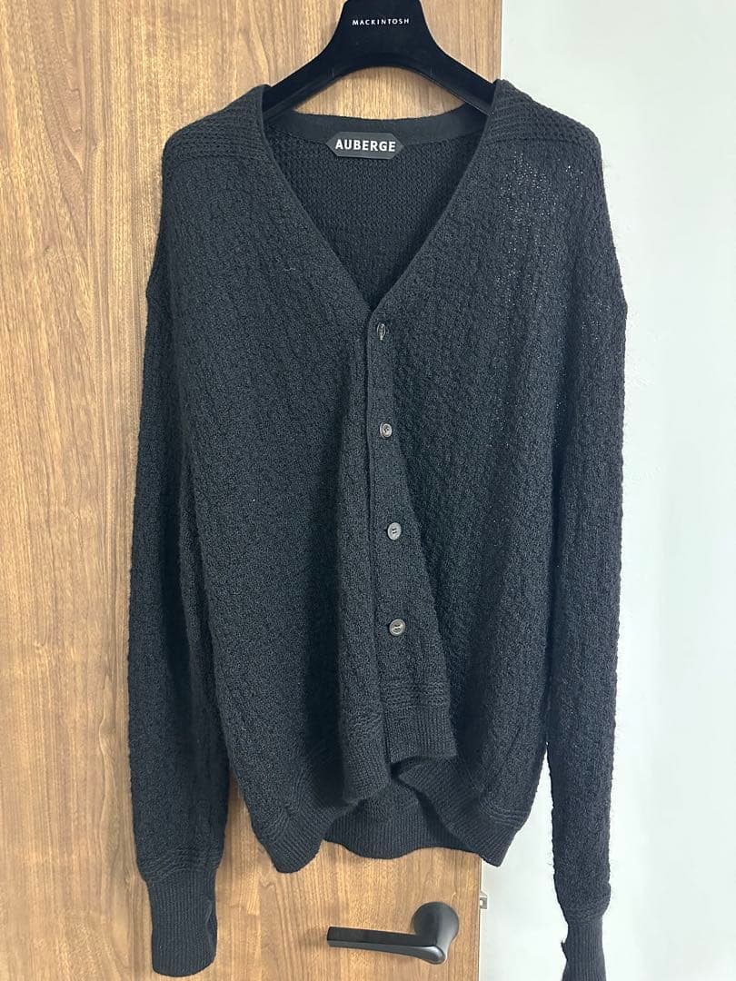 AUBERGE オーベルジュ 別注 モヘア カーディガン 黒 44 L