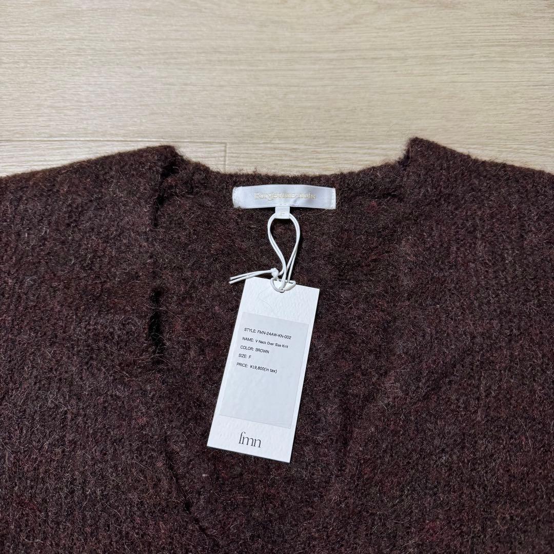 Forget-me-nots フォーゲットミーノッツ Vネック ニット ブラウン