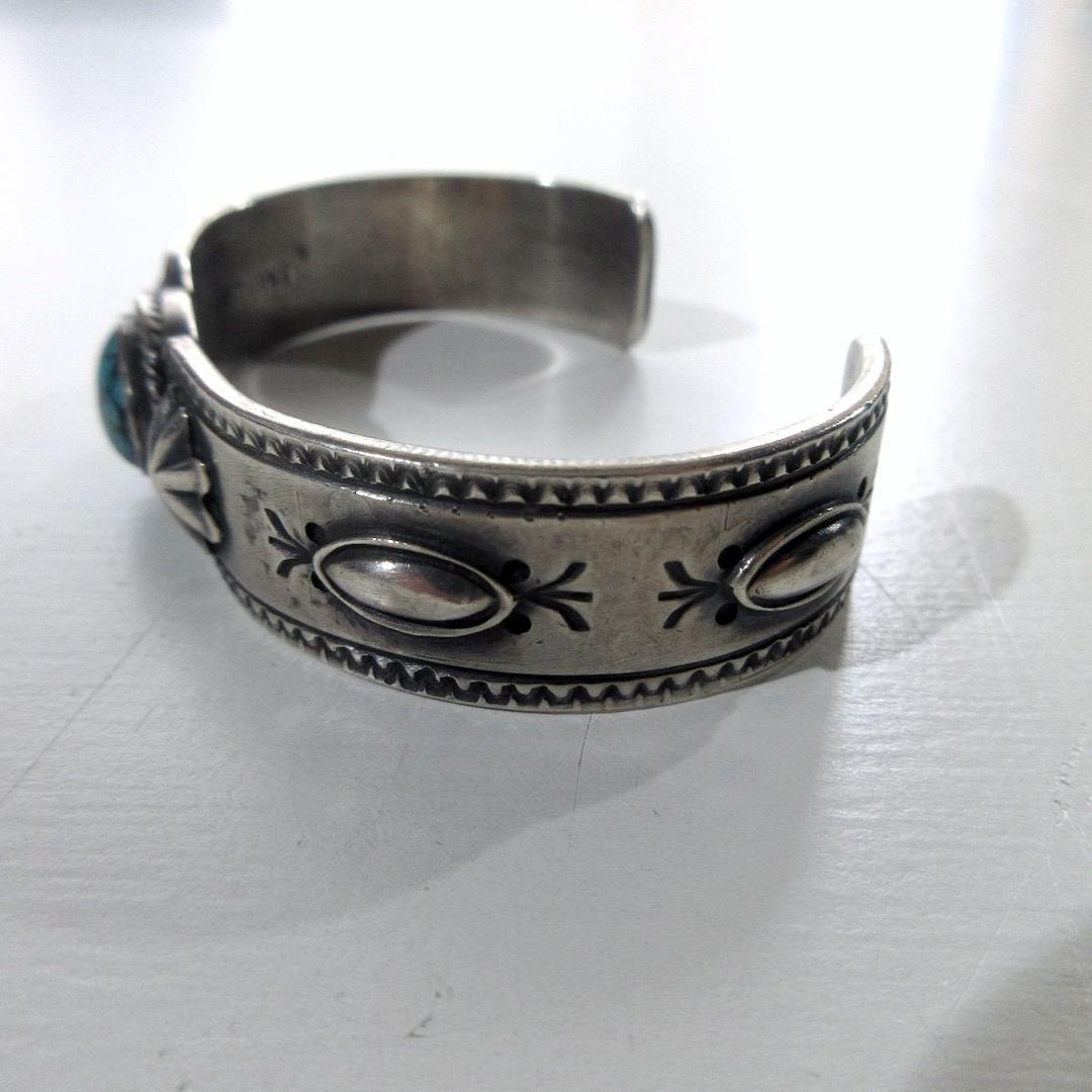 Melvin Francis ナバホ ジュエリー シルバーバングル ターコイズ