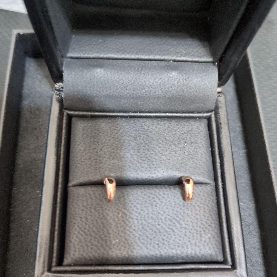 k18pg（ピンクゴールド）フープ風ピアス