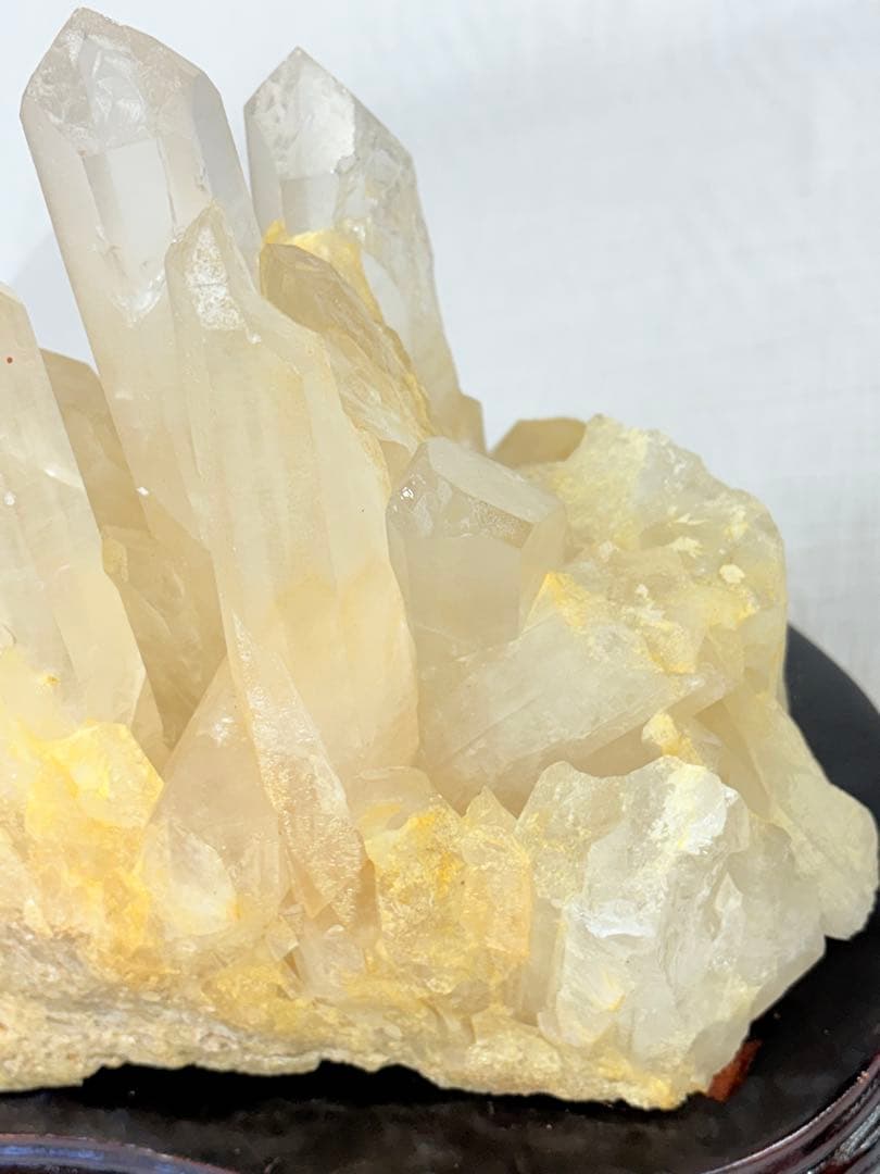 11㎏　希少 水晶 超特大クラスター　天然　イエロー　クリスタル　原石