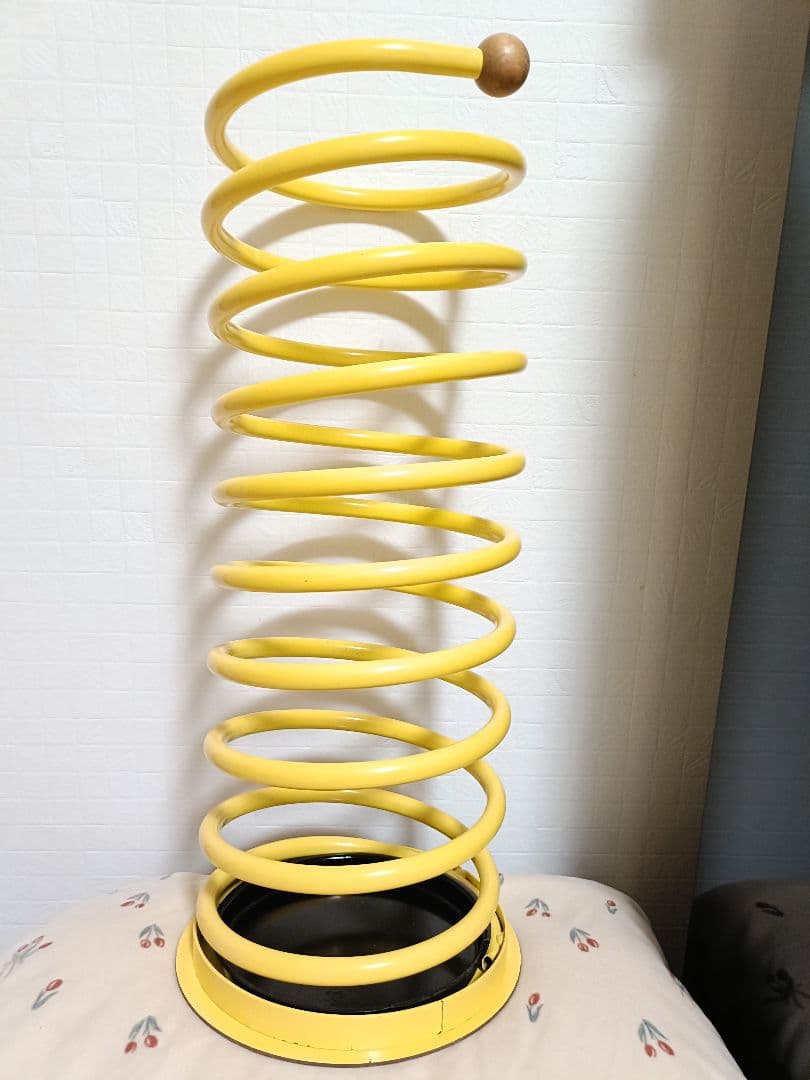 イエロー スプリング型 傘立て