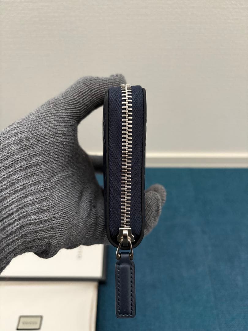 GUCCI 長財布　ネイビー