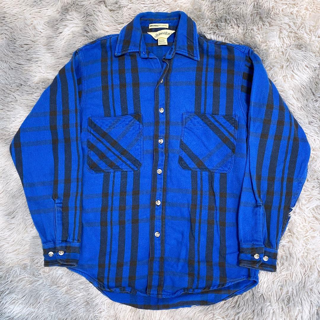 【90's USA製】BIG MAC×St.JOHN'S BAY ヘビネル 青