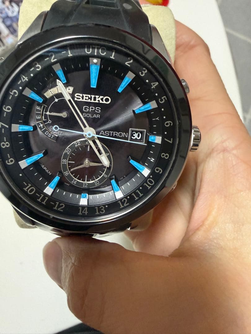 SEIKO ASTRON GPS SOLAR ブラック/ブルー